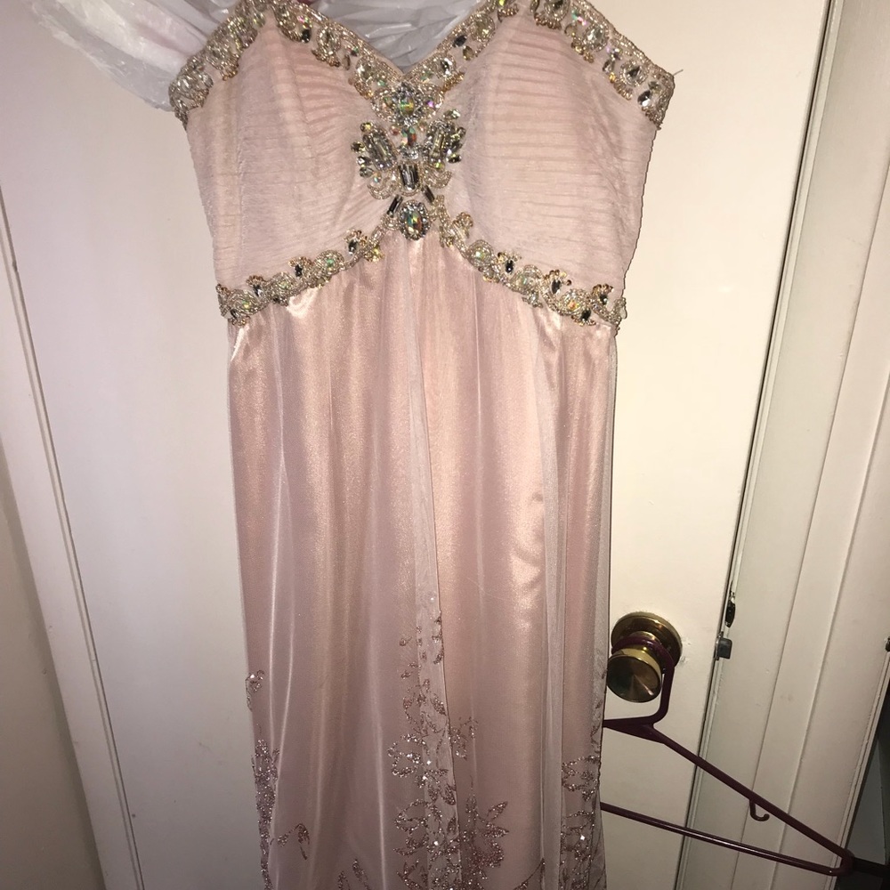 Blush Color Prom Dress